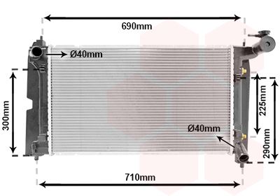 VAN WEZEL Radiators, Motora dzesēšanas sistēma 53002323